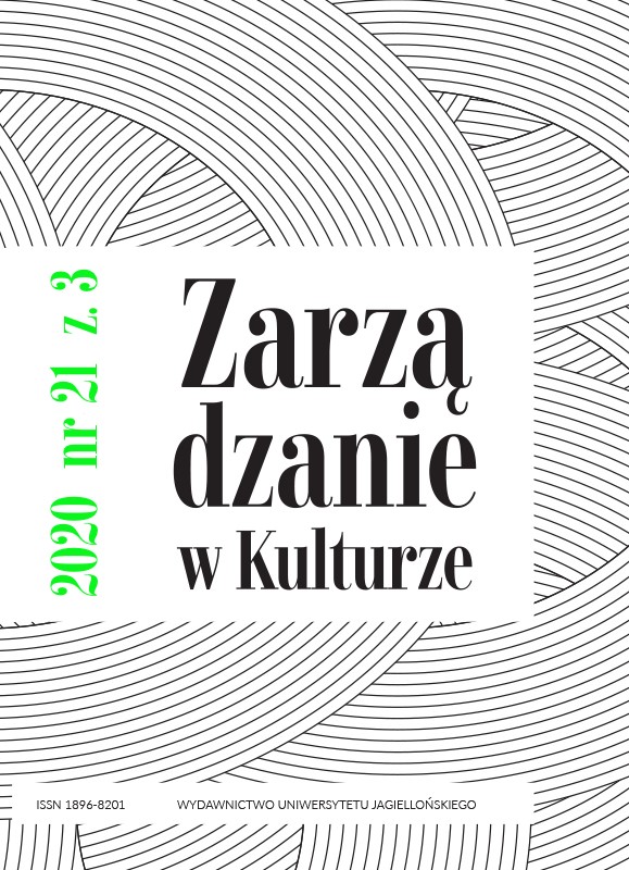 The Education of Culture Managers: The Example of the Postgraduate Program in Cultural Management at the Jagiellonian University Cover Image