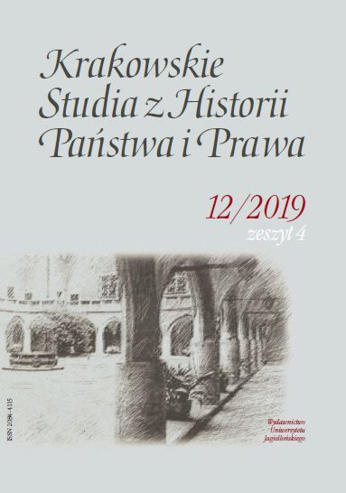 Appointment of Lay Judges to the Courts of Peace and the District Court in Łódź in the First Years of Interwar Poland Cover Image