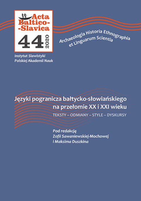 Język polski na Kresach Janusza Riegera na tle badań nad polszczyzną kresową po roku 2015