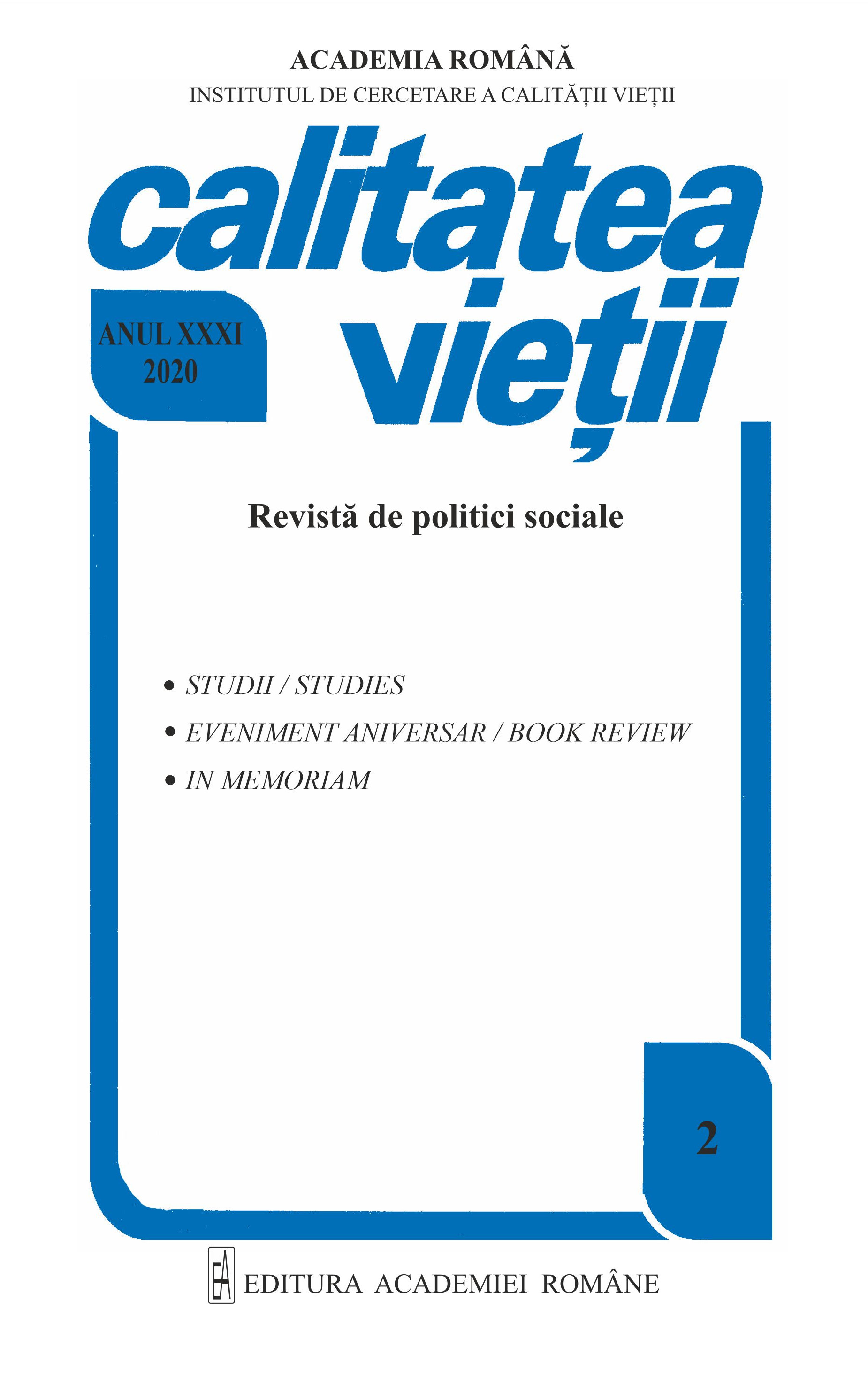 CERCETĂRILE DE DIAGNOZA CALITĂŢII VIEŢII ÎN CADRUL INSTITUTUL DE CERCETARE A CALITĂŢII VIEŢII