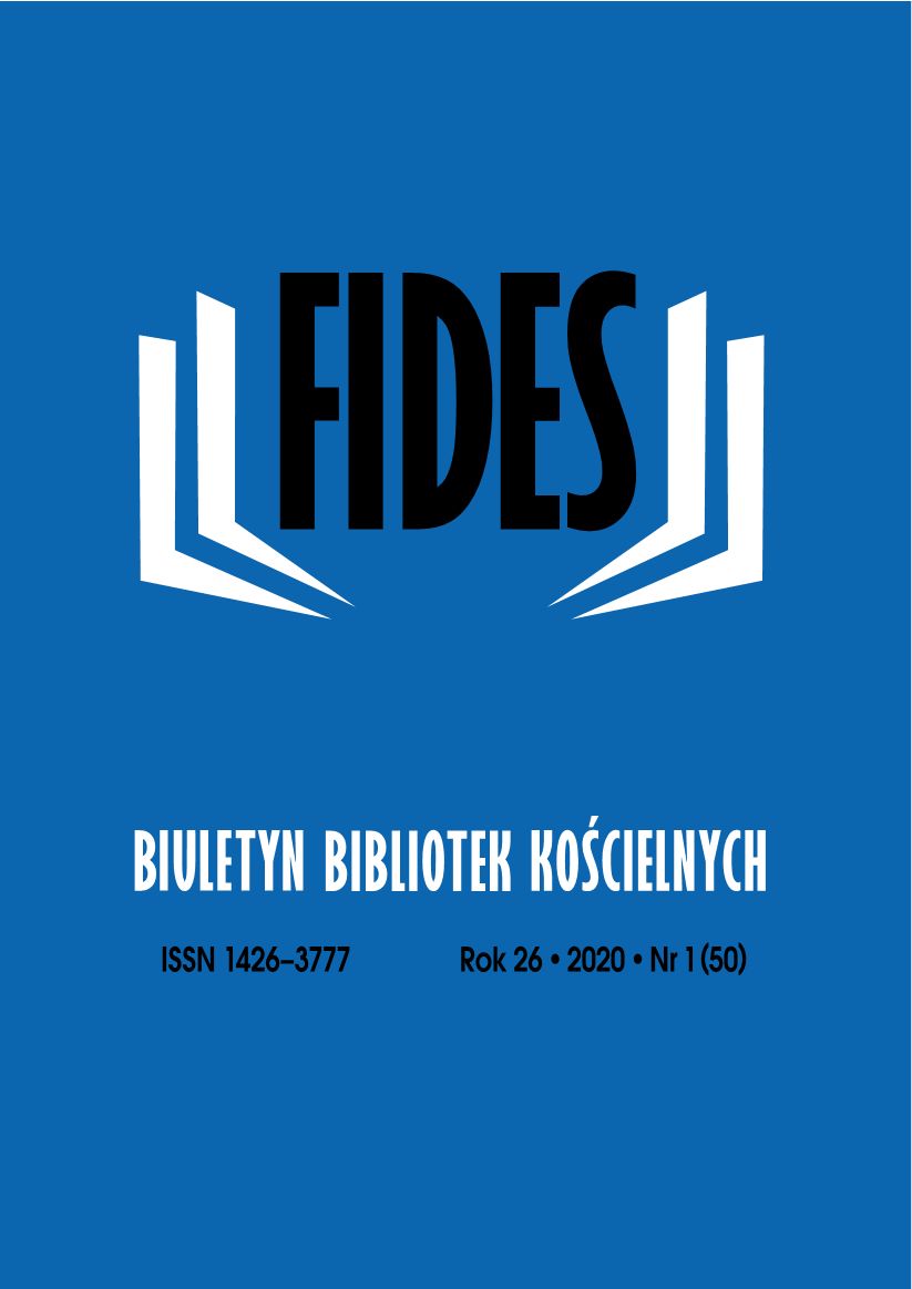 Old Prints & „Cataloguing Madness”. A Report on a Session at the University of Warsaw Library (Warsaw, October 22, 2019) Cover Image