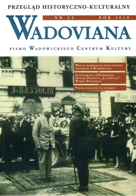 „My soul feels at home here”. Research search conducted by the Town Museum in Wadowice Cover Image