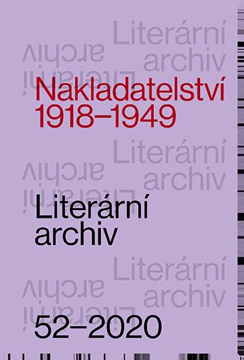 Němečtí nakladatelé v meziválečném Československu, příspěvek k dějinám