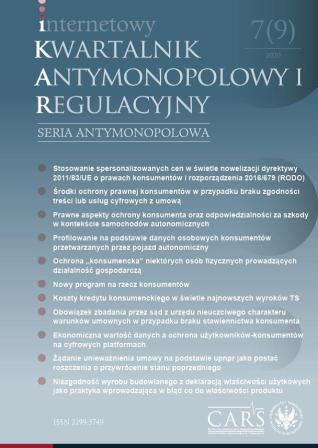 Non-conforming declarations of performance on construction products as a misleading practice relating to product performance – discussion based on Polish regulator’s decision of 4 October 2019 (DOZiK-6/2019) Cover Image