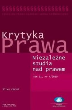 Problem polityczności orzecznictwa z perspektywy rozumienia polityczności jako sfery wspólnych wartości. Wstęp do neoklasycznej koncepcji prawa