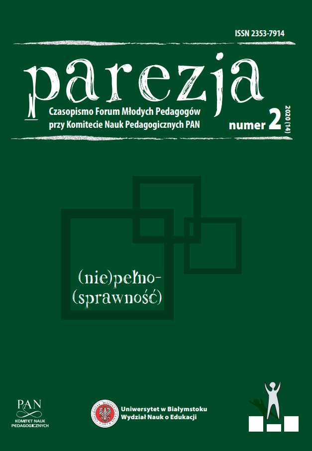 Education and therapy of people with disabilities during the COVID-19 pandemic on the example of the Educational, Rehabilitative and Pedagogical Centre Cover Image