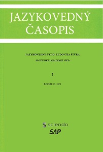 Methodological impulses of Ján Horecký Cover Image