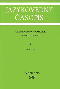 On the continuity and discontinuity of sociolinguistic research: language, languages and interaction processes in Hradec Králové. Jazykovedný časopis Cover Image