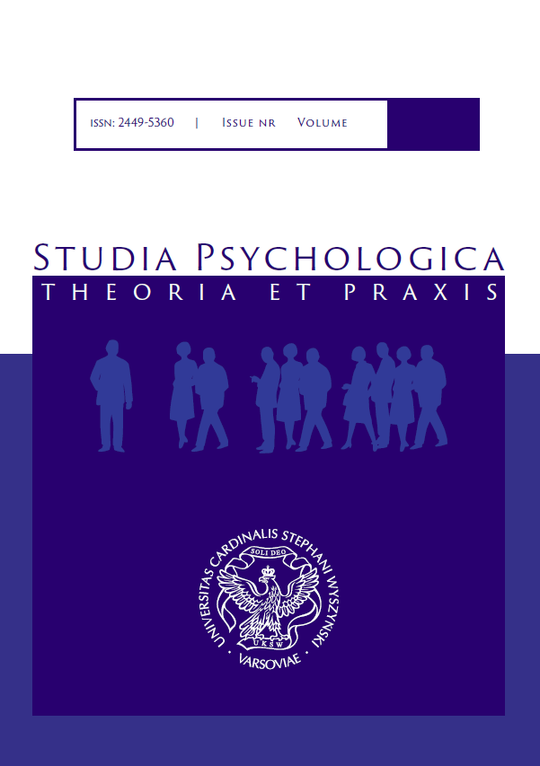 The characteristics of proactive personality and auto-aggressive behaviour of convicted men serving a prison sentence Cover Image