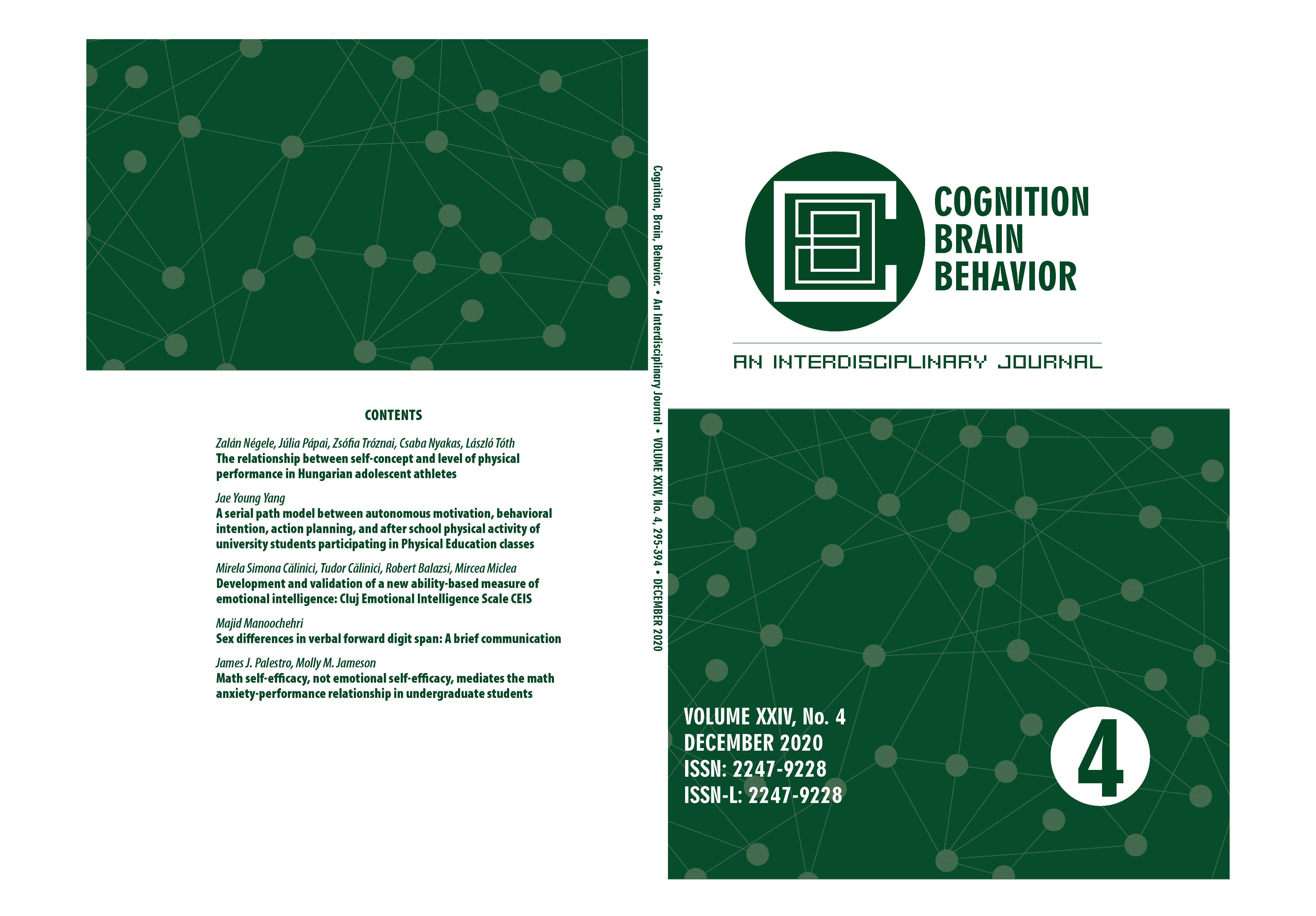 A serial path model between autonomous motivation, behavioral intention, action planning, and after school physical activity of university students participating in Physical Education classes Cover Image