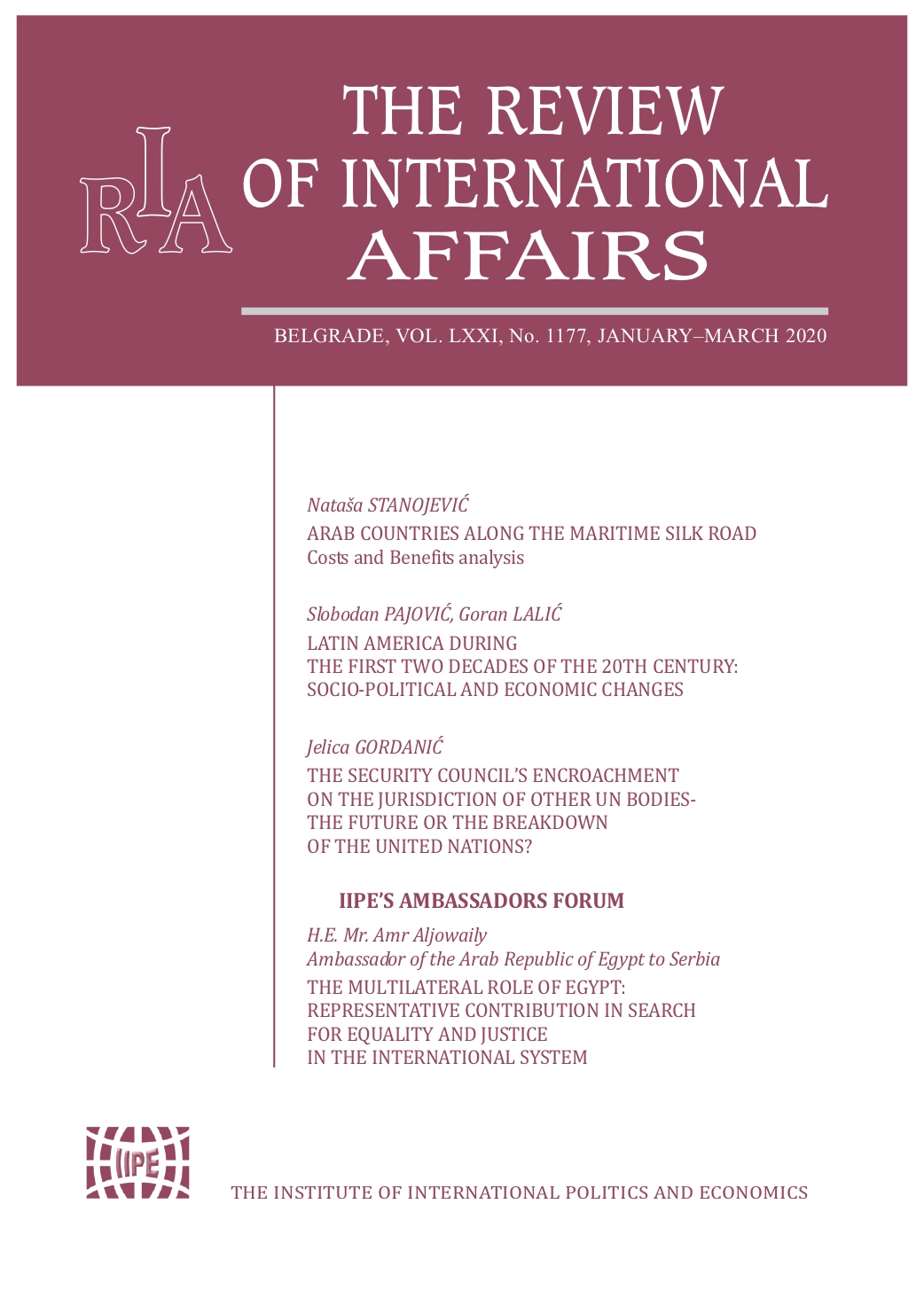 Latin America during the First two decades of the 20th century: socio-political and economic changes Cover Image