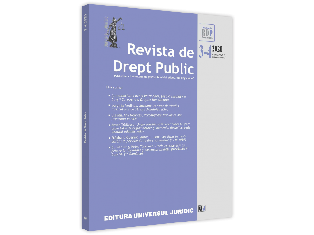 Oliviu PUIE, “Treaty on administrative contracts and the contentious nature of the administrative contracts in the context of the Administrative Code and of the domestic and Union legislative acts” Cover Image