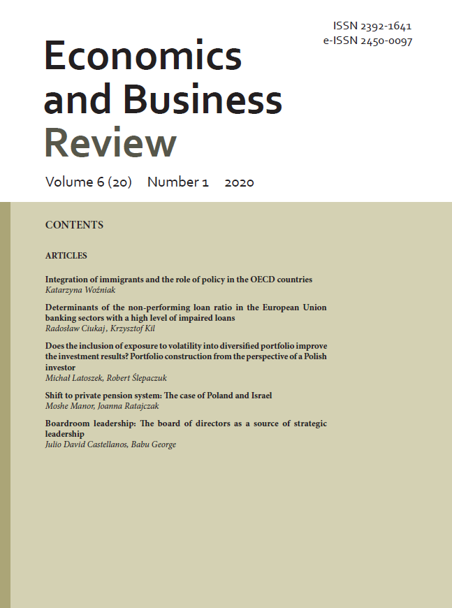 DETERMINANTS OF THE NON-PERFORMING LOAN RATIO IN THE EUROPEAN UNION BANKING SECTORS WITH A HIGH LEVEL OF IMPAIRED LOANS Cover Image