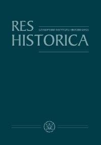 ‘Warsaw period’ (1945–1950) in Celina Bobińska's
Organizational Activity for Historical Science Cover Image