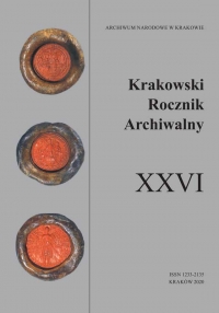 Starodruki pochodzące z Archiwum Aktów Dawnych Miasta Krakowa w zasobie bibliotecznym Archiwum Narodowego w Krakowie. Wstępne rozpoznanie, analiza proweniencji