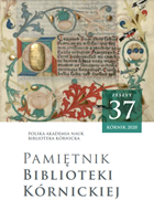 A REPLAY TO RÓŻA KĄSINOWSKA’S POLEMICS AND A COMMENTARY TO HER LAST MONOGRAPH ZAMEK W KÓRNIKU [TH E CASTEL IN KÓRNIK] (2019) Cover Image