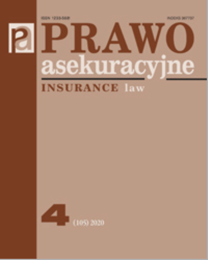 The Principles of Reinsurance Contract Law. Nowa jakość umów reasekuracji