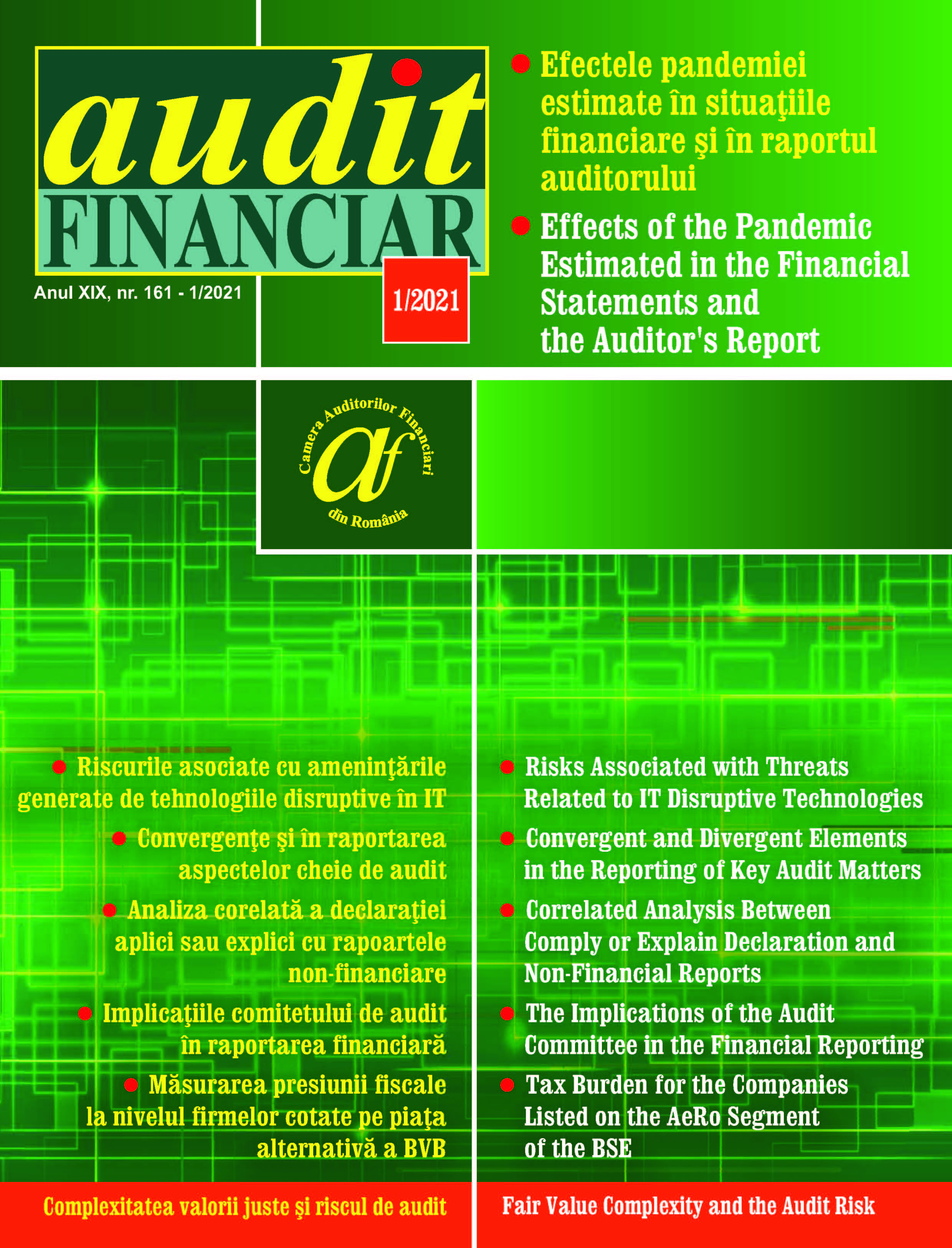 Effects of the Covid-19 Pandemic Estimated in the Financial Statements and the Auditor's Report Cover Image