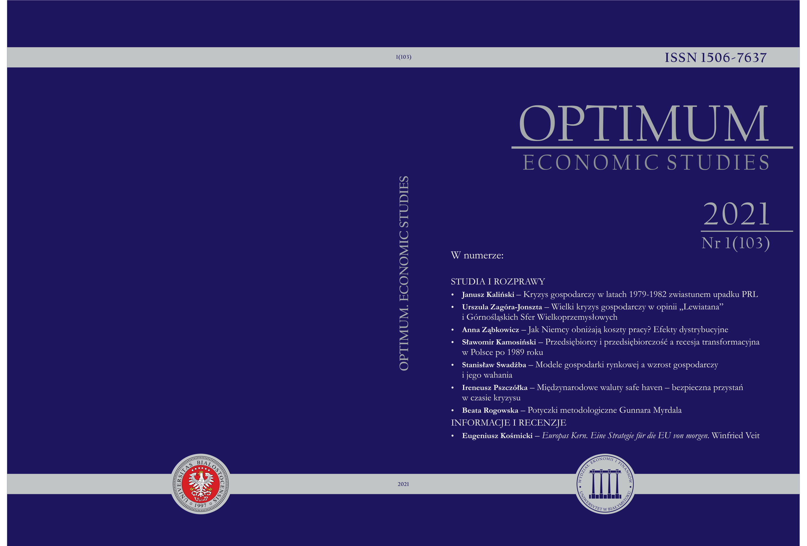 Entrepreneurs andn entrepreneurship and the transformational recessionin Poland after 1989 Cover Image