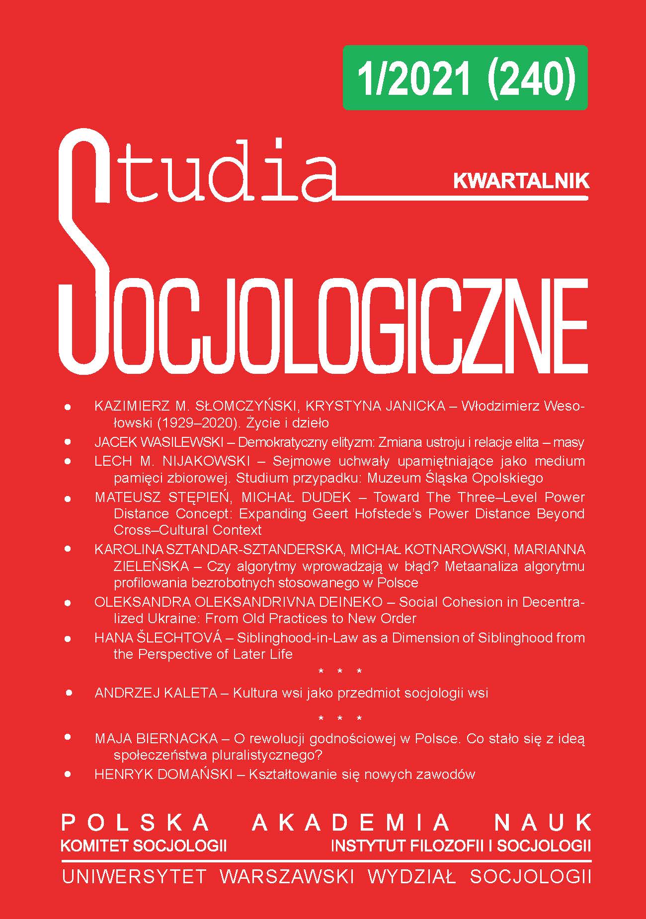 Are the algorithms misleading? Meta-analysis of the algorithm for profiling of the unemployed used in Poland Cover Image