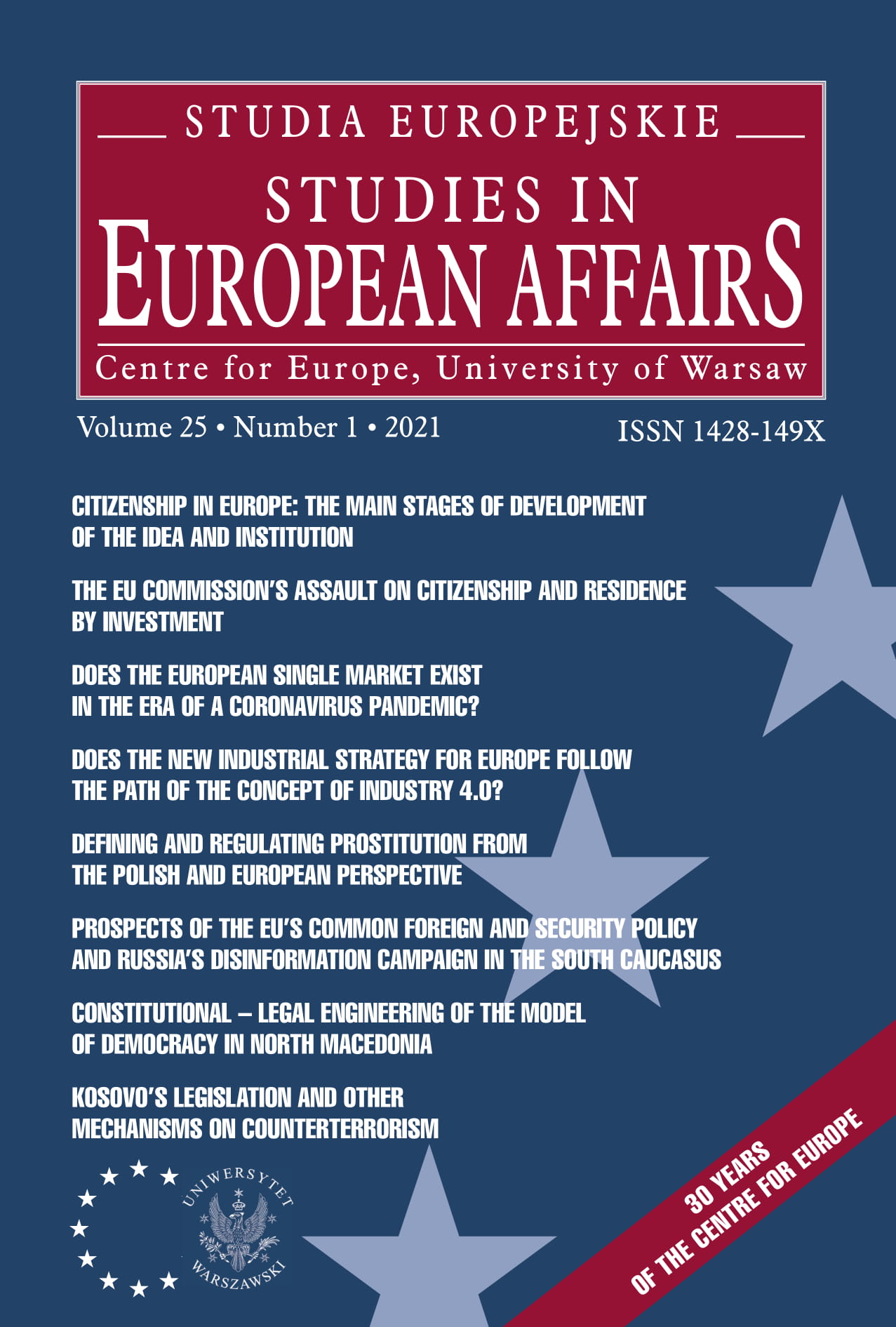Citizenship in Europe: The Main Stages of Development of the Idea and Institution Cover Image