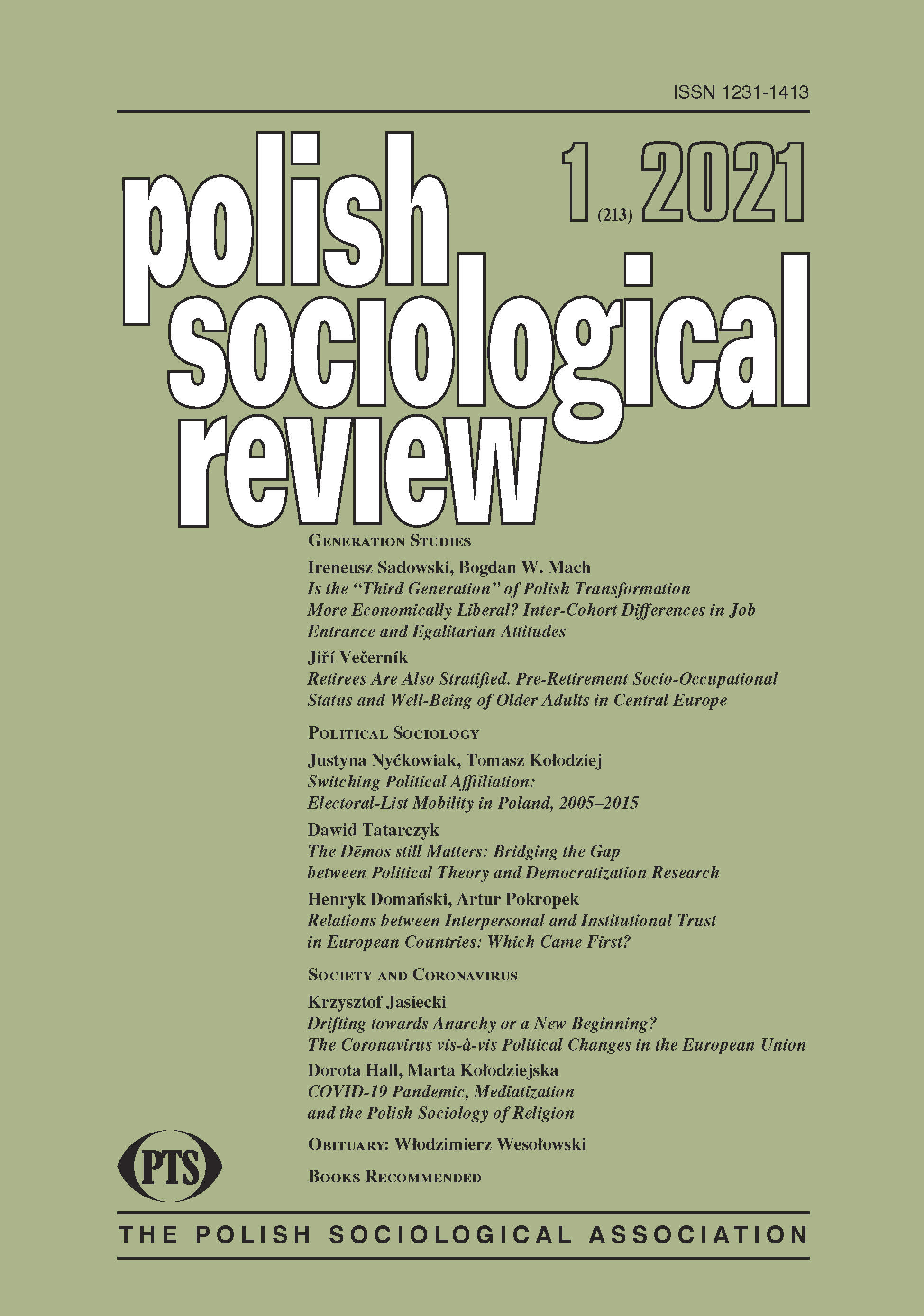 Switching Political Affiliation:
Electoral-List Mobility in Poland, 2005–2015 Cover Image