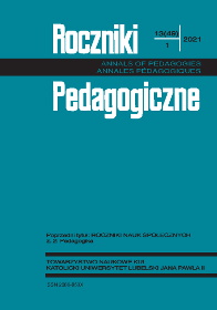 Report on the Meeting of the Christian Pedagogy Section at the Committee of Pedagogical Sciences of the Polish Academy of Sciences Cover Image