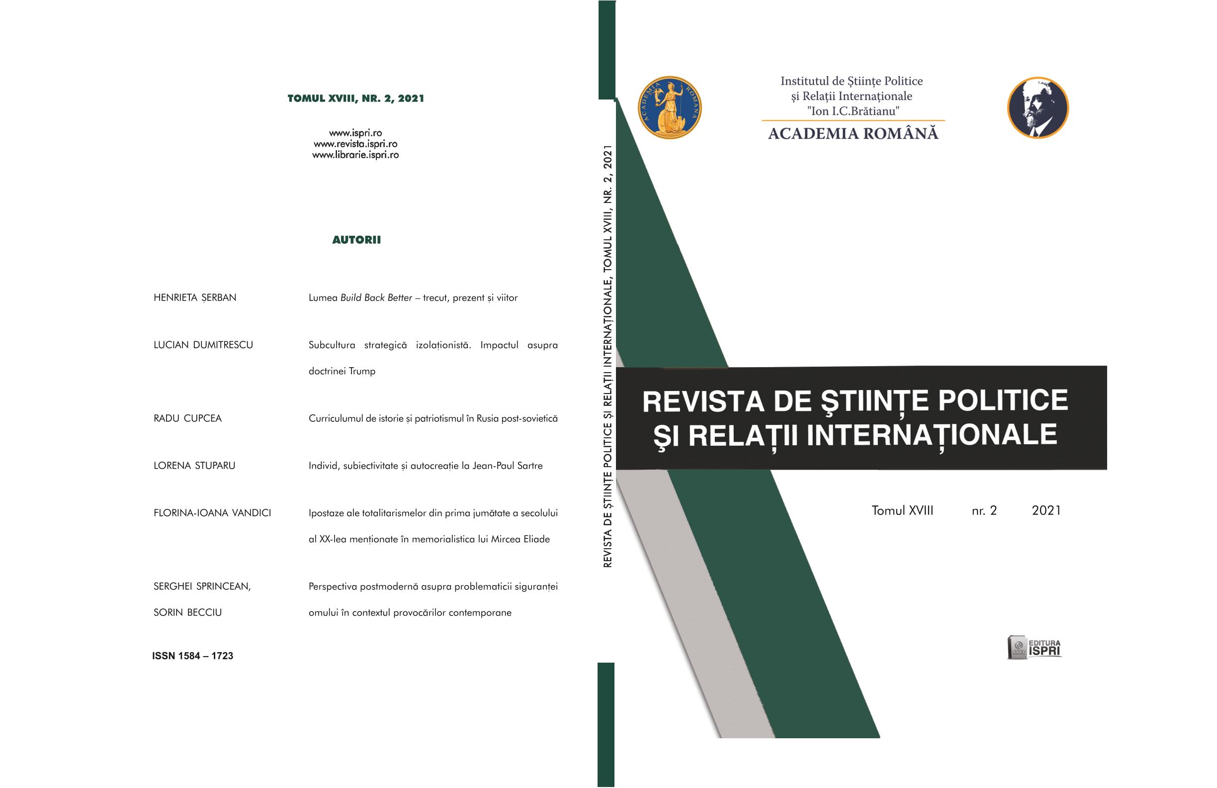 Cristina Vohn, Dan Dungaciu (coordonatori), În luptă cu noi, cu virusul și cu crizele lumii. Jurnal Academic în Pandemie, Editura Institutului de Științe Politice și Relații Internaționale „I.C. Brătianu”, 2020, 648 pp.