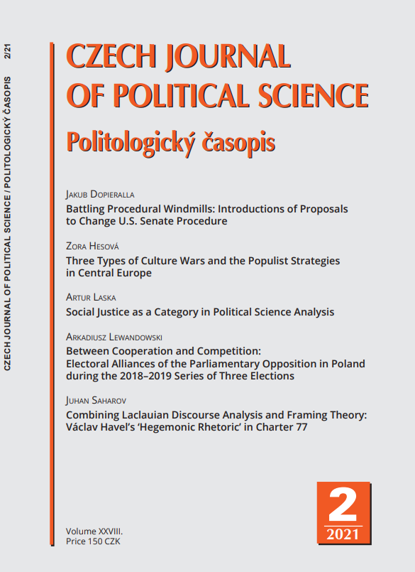 Social Justice as a Category in Political Science Analysis