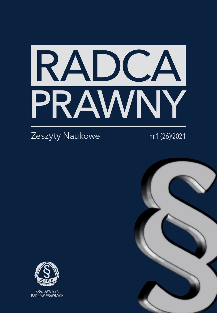 Legal profession self-governments in the rulings of the Polish Supreme Court in disciplinary cases Cover Image