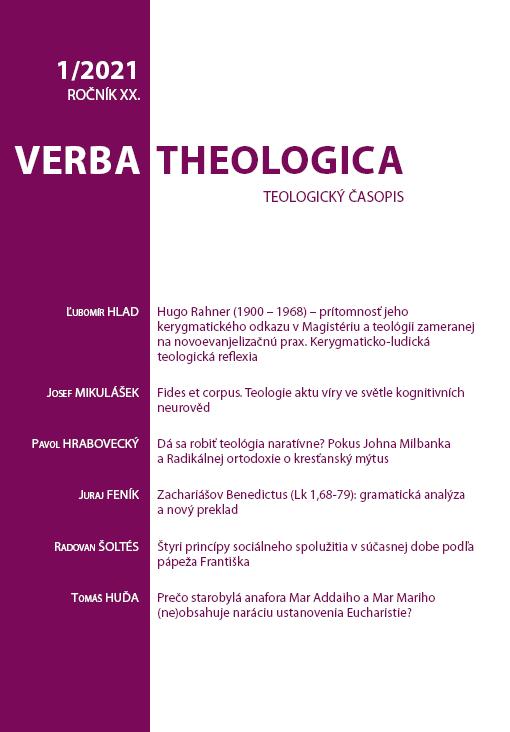 Hugo Rahner (1900 – 1968) – the presence of his kerygmatic legacy in the Magisterium and in theology for the praxis of new evangelization. Kerygmatic-ludic theological reflection Cover Image