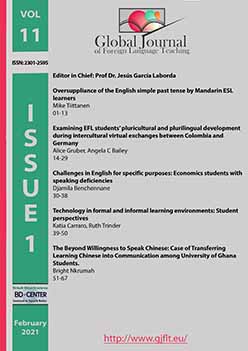 Challenges in English for specific purposes: Economics students with speaking deficiencies