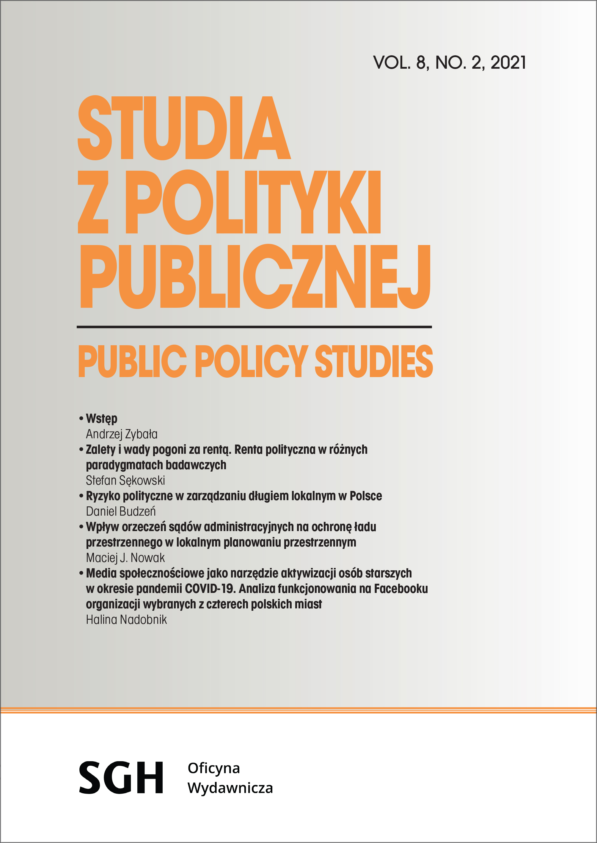 Political risk in local debt management in Poland Cover Image