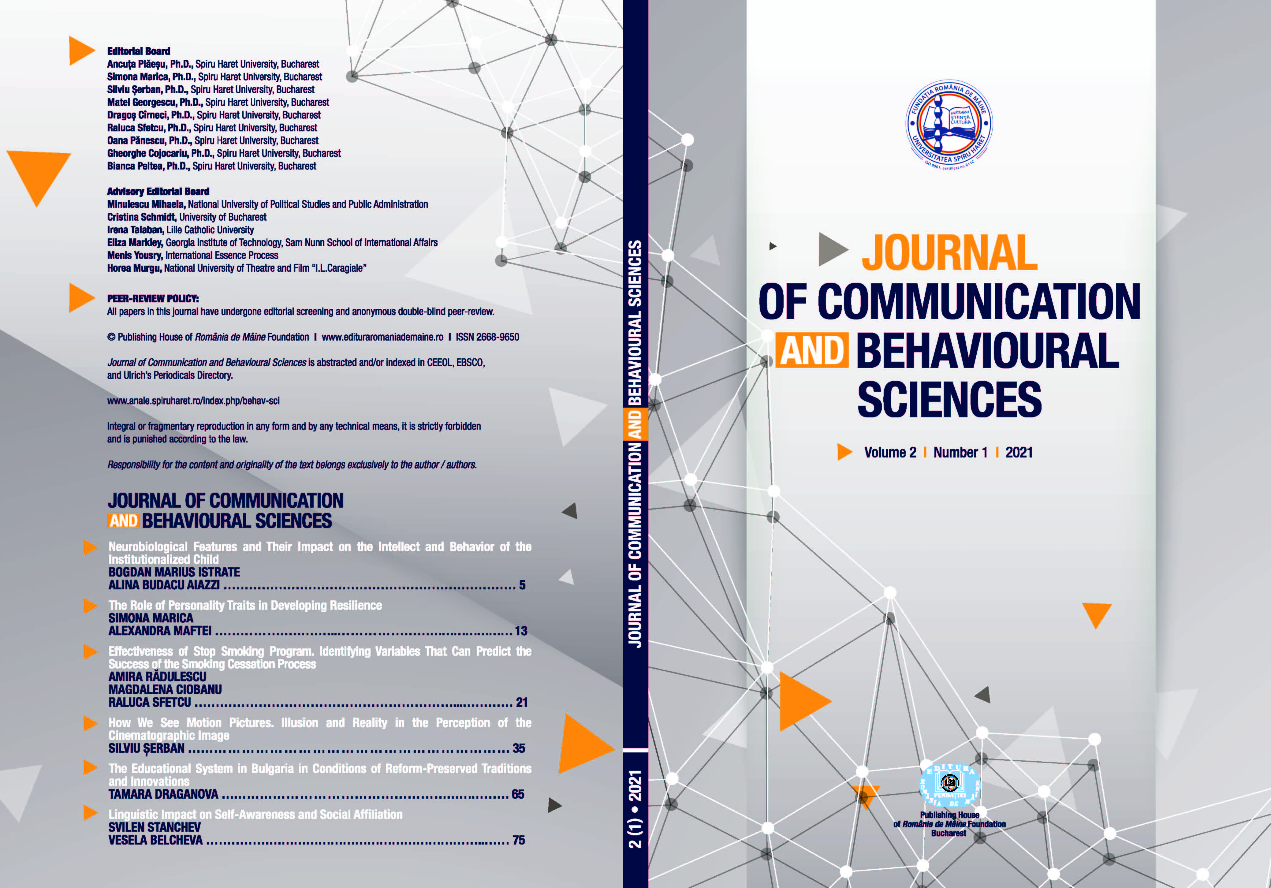 NEUROBIOLOGICAL FEATURES AND THEIR IMPACT ON THE INTELLECT AND BEHAVIOUR OF THE INSTITUTIONALIZED CHILD