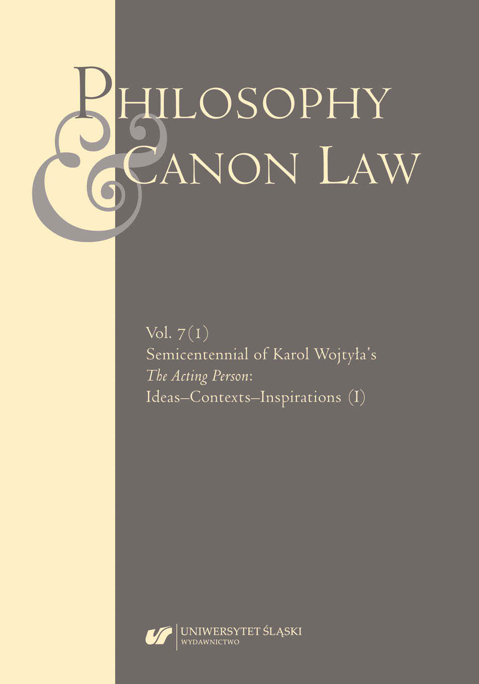 On Karol Wojtyła’s Aristotelian Method. Part I. Aristotelian Induction (ἐπαγωγή) and Division (διαίρεσις) Cover Image