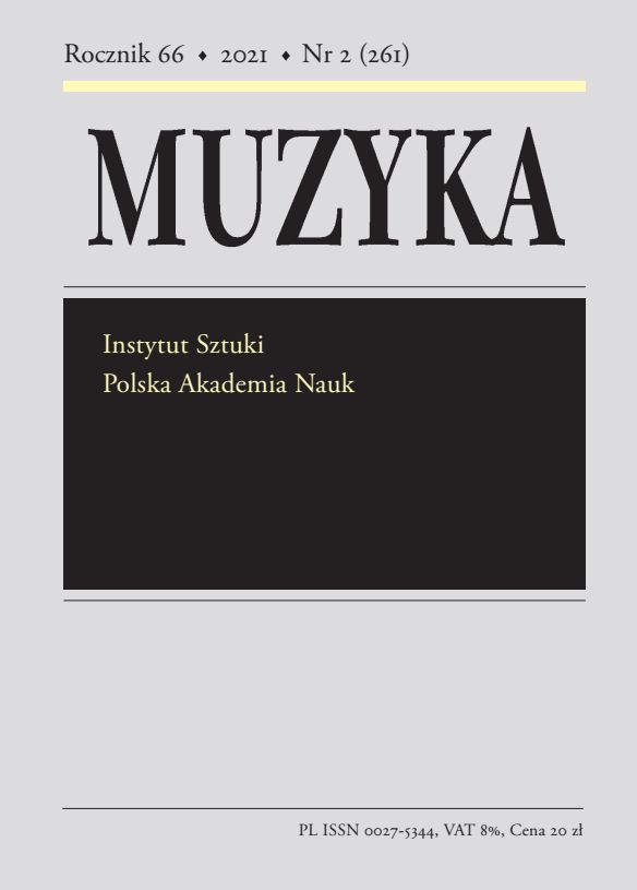 ‘Die Schweizerhütte’. A Moniuszko World Premiere Delayed for Nearly Two Centuries: Questions, Hypotheses and New Research Perspectives Cover Image