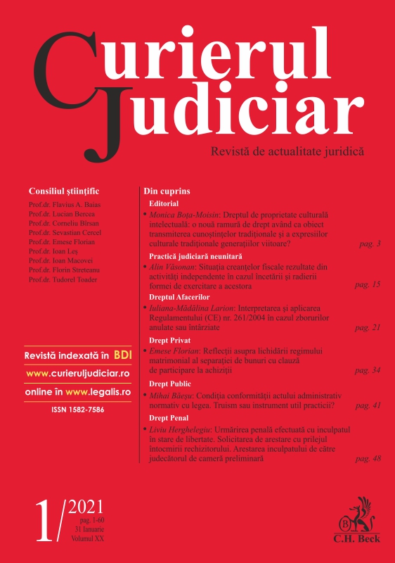 Case Law Summaries – Constitutional Court of Romania – August 2020 Cover Image