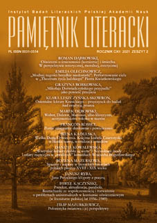 The Figure of Émigré: Literal and Novelistic Meaning Cover Image