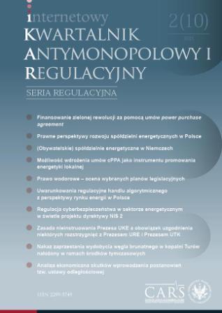 Prawne perspektywy rozwoju spółdzielni energetycznych w Polsce