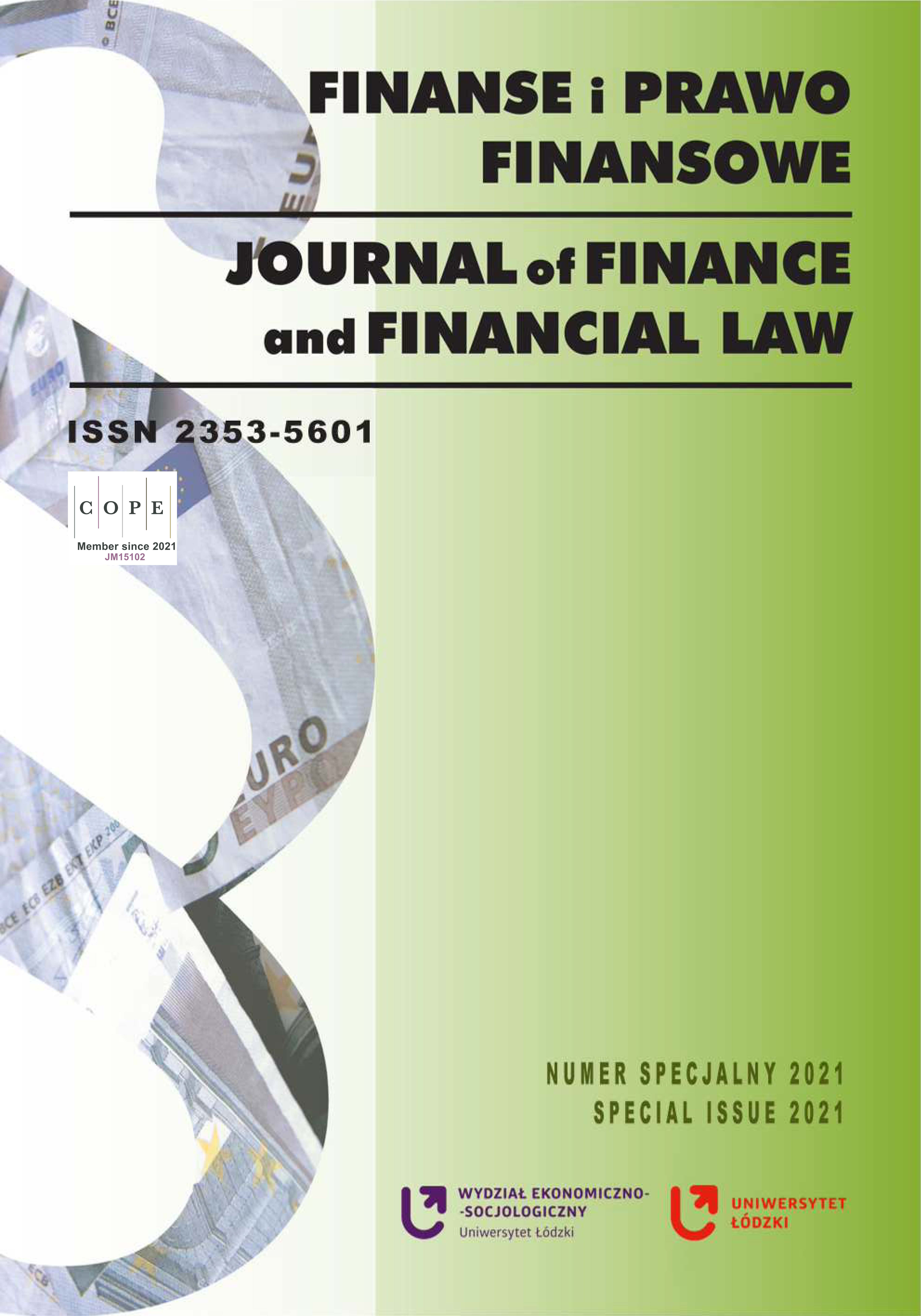 Does Bank Resolution Rule out the Use of Public Funds? The Case of the Podkarpacki Bank Spółdzielczy Cover Image