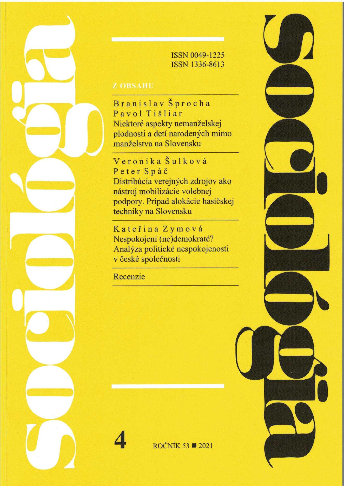 Juraj Schenk: Experiment, model a teória v sociológii. Vybrané metodolo-gické problémy Cover Image