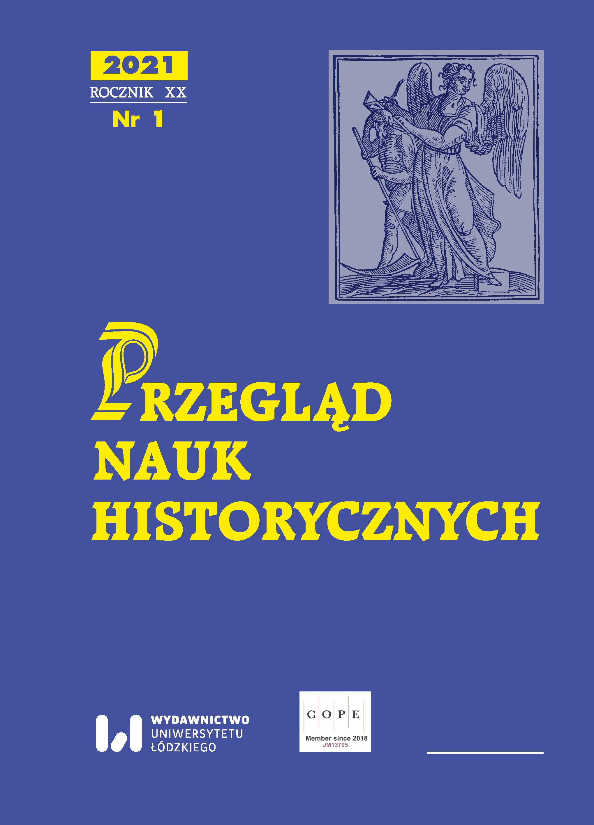 Occurrence and fighting of infectious diseases in the Polish territories in 1807 Cover Image