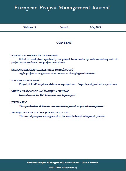 AGILE PROJECT MANAGEMENT AS AN ANSWER TO CHANGING ENVIRONMENT Cover Image
