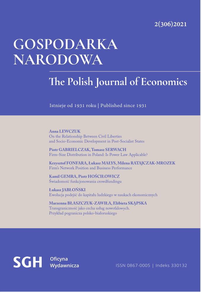 The Polish Labour Force by Industry in 1995–2019: Estimates Based on a New Classification of Economic Activities Cover Image