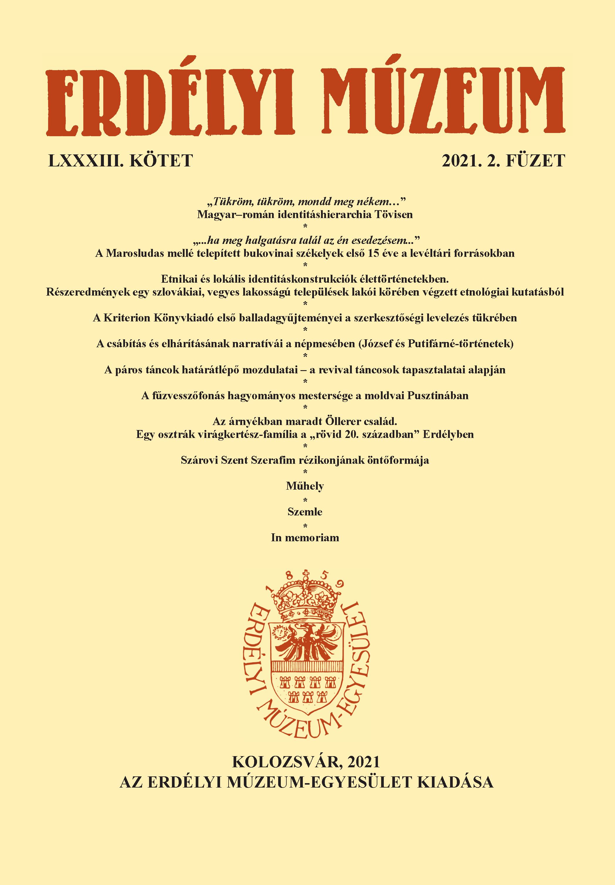 Local and Ethnic Identity Constructions in Life Stories. Partial Results of a Research within the Population of Mixed-Ethnic Towns in Slovakia Cover Image