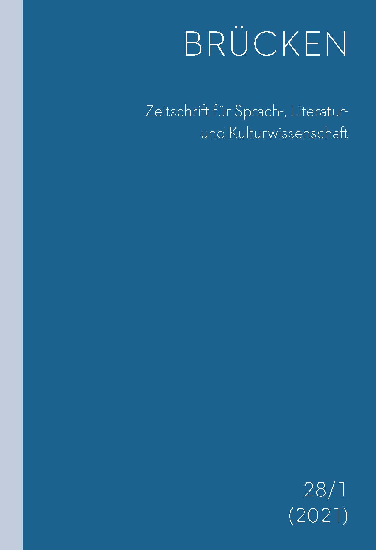 Die Zeitschrift für den Tschechischunterricht als Indikator der deutsch‑tschechischen Konfliktgemeinschaft
