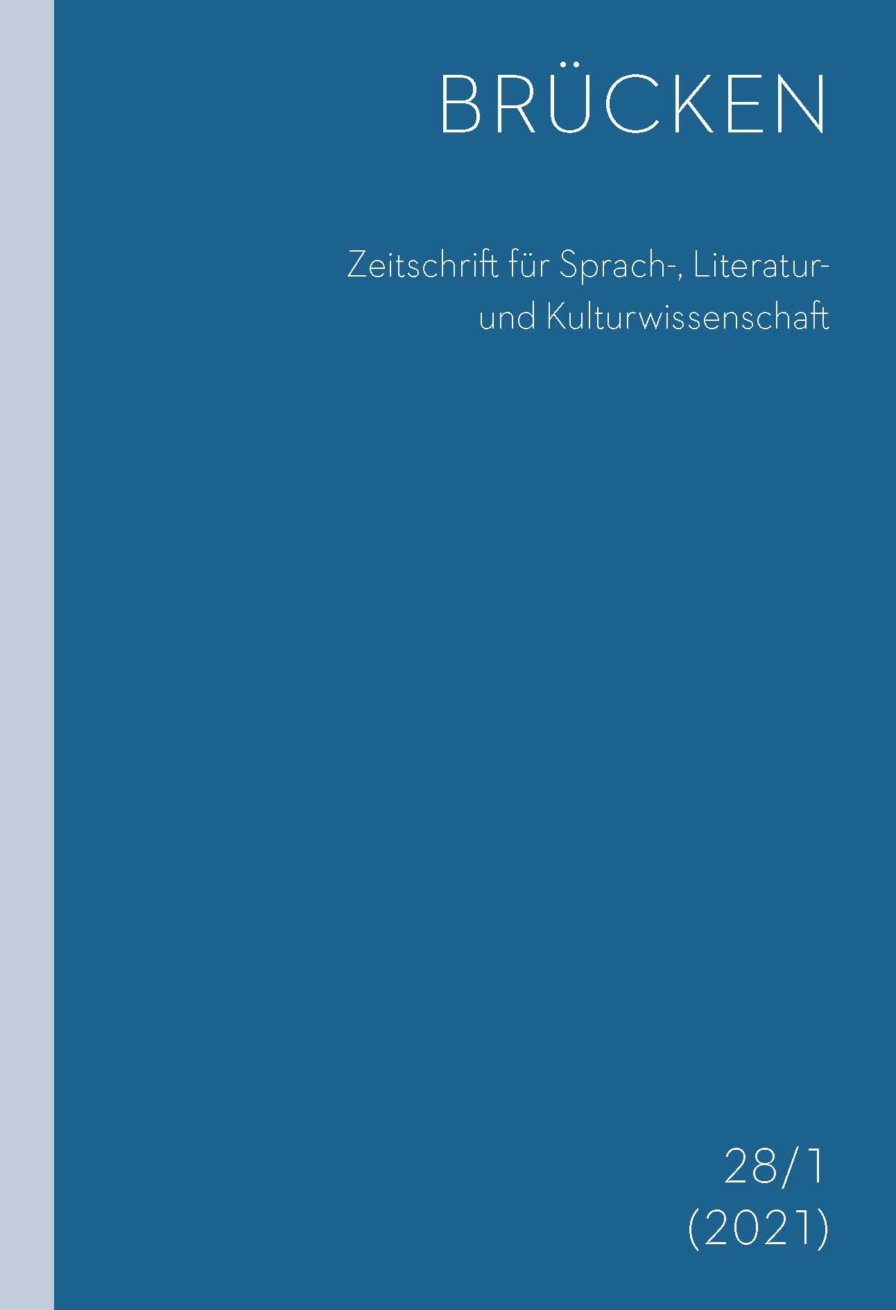 Semiosphere, culture as translation, deconstruction. Vladimír Macura and Jurij Lotman’s late work Cover Image