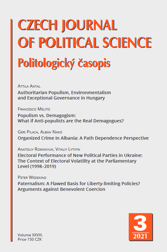 Electoral Performance of New Political Parties in Ukraine: The Context of Electoral Volatility at the Parliamentary Level (1998–2019)