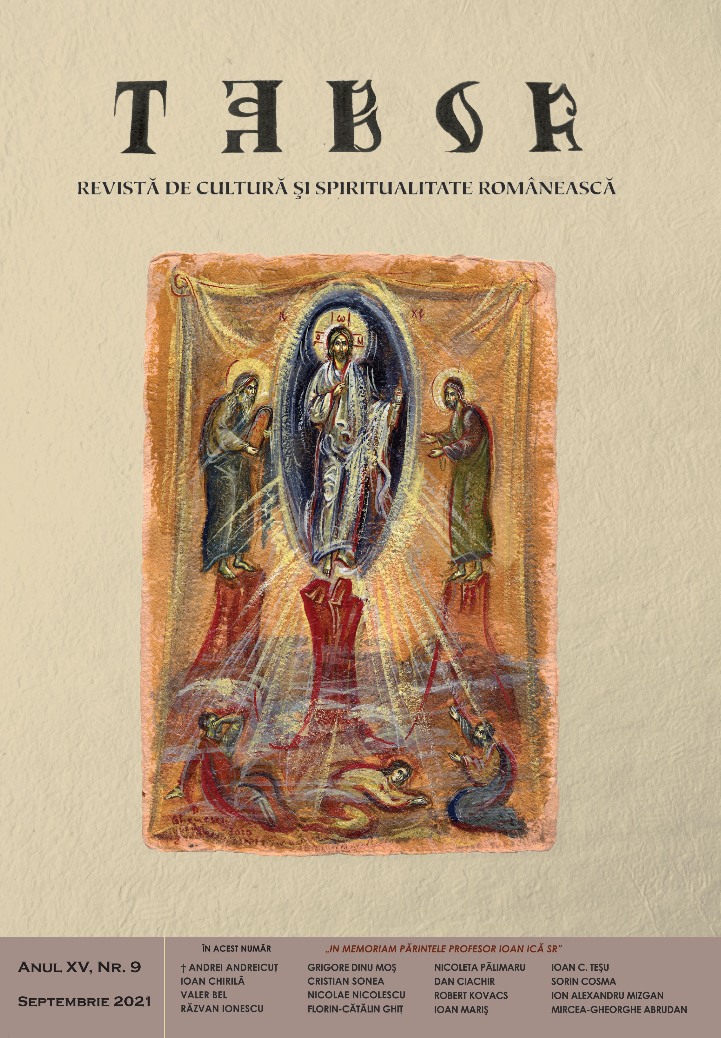 At the Departure of a Senior of Romanian Dogmatic Theology Cover Image