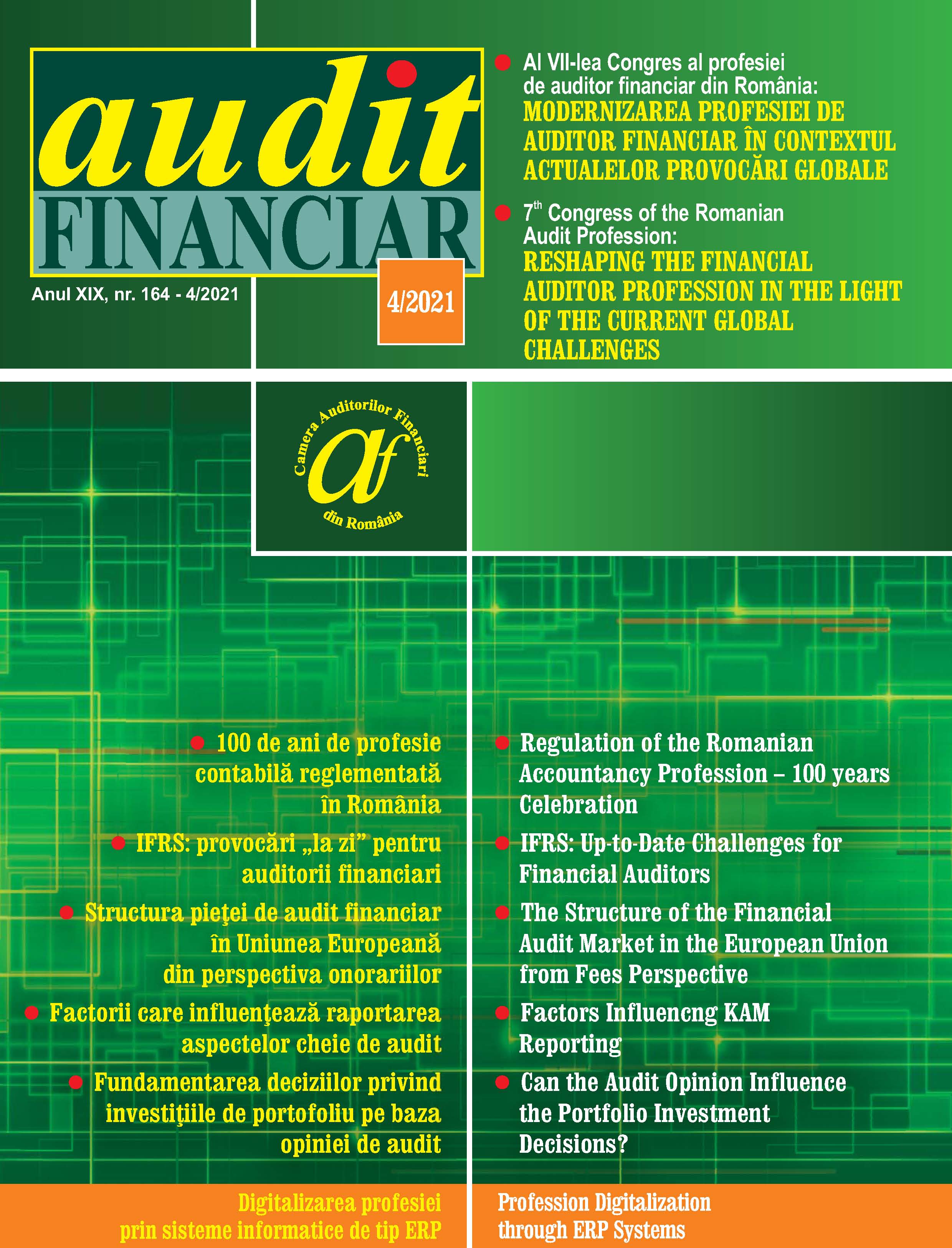 Regulation of the Romanian Accountancy Profession – 100 Years Celebration. A History Lesson for Today’s Professionals Cover Image